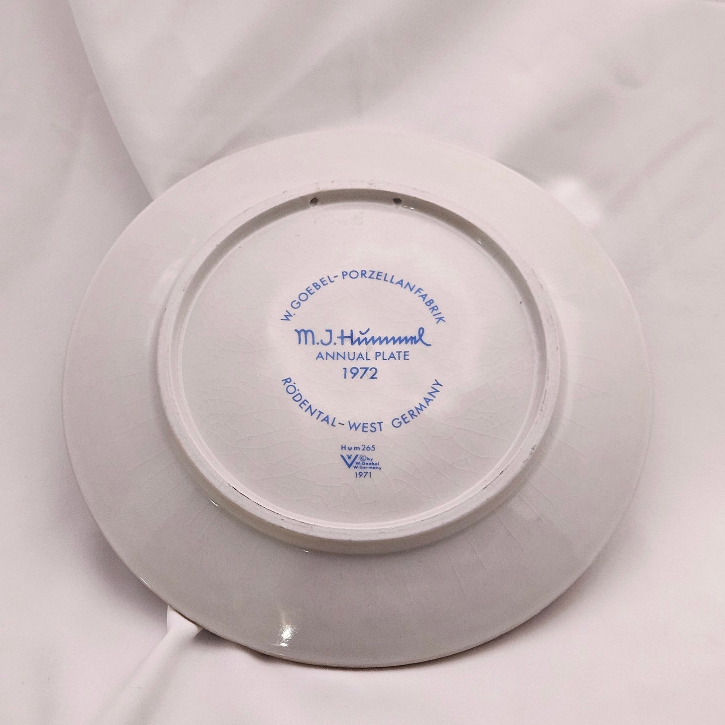 M.J. Hummel annual decorative plates, 1970s, W. Goebel, West Germany