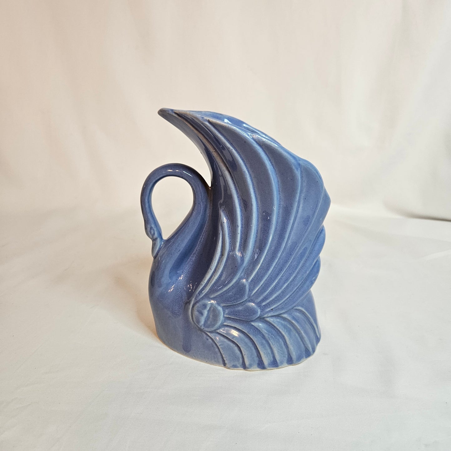 Niloak Swan Ozark Blue vintage vase, 7 inches tall