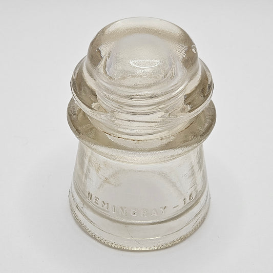 Vintage Hemingray 16 Glass Insulator - 16-48, 1955