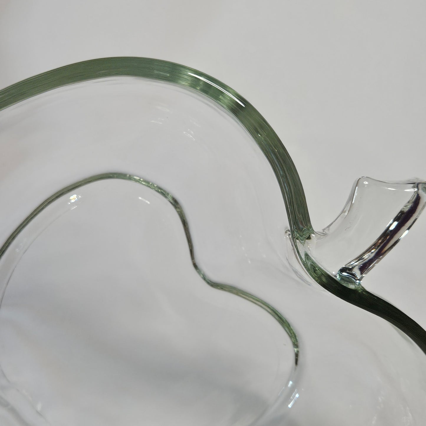 Vintage Apple glass serving bowl