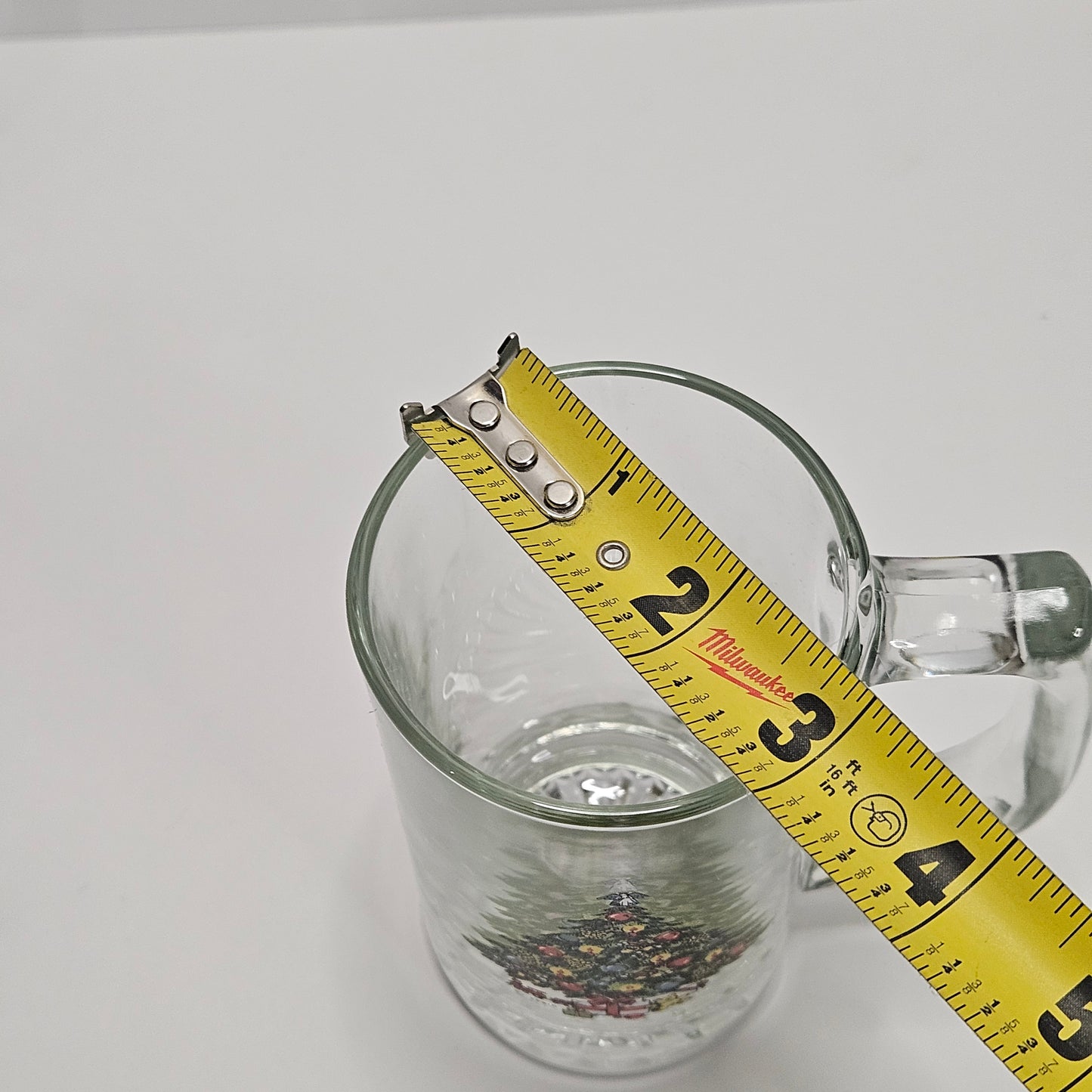 Vintage Christmas by Carlton, 13 oz. Glass Tankard, set of 4