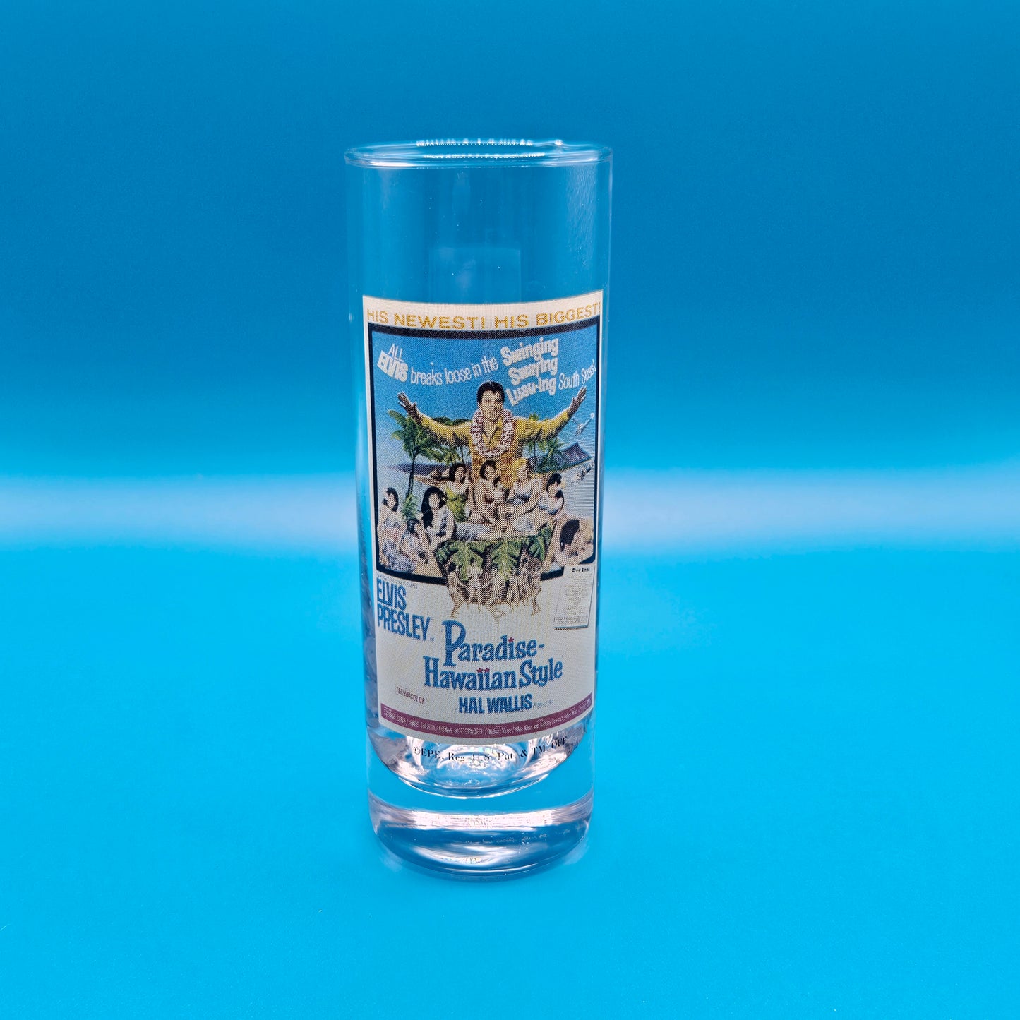 Elvis Presley tall shot glasses, various styles