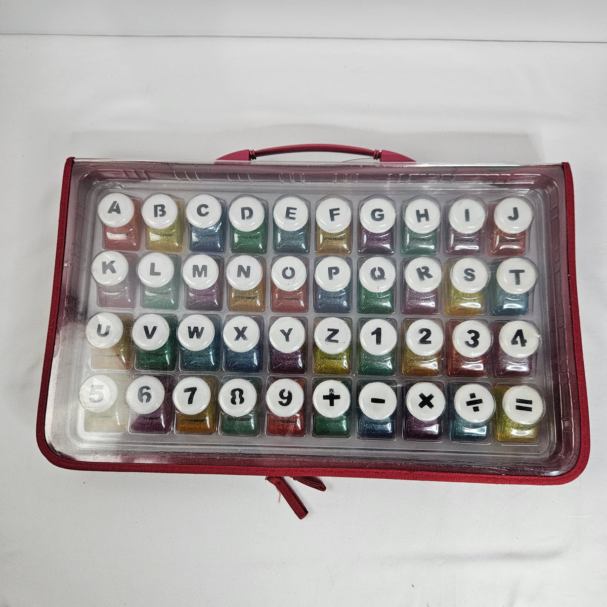 Cutting Edge Capital Letter scrapbook die cut tool set