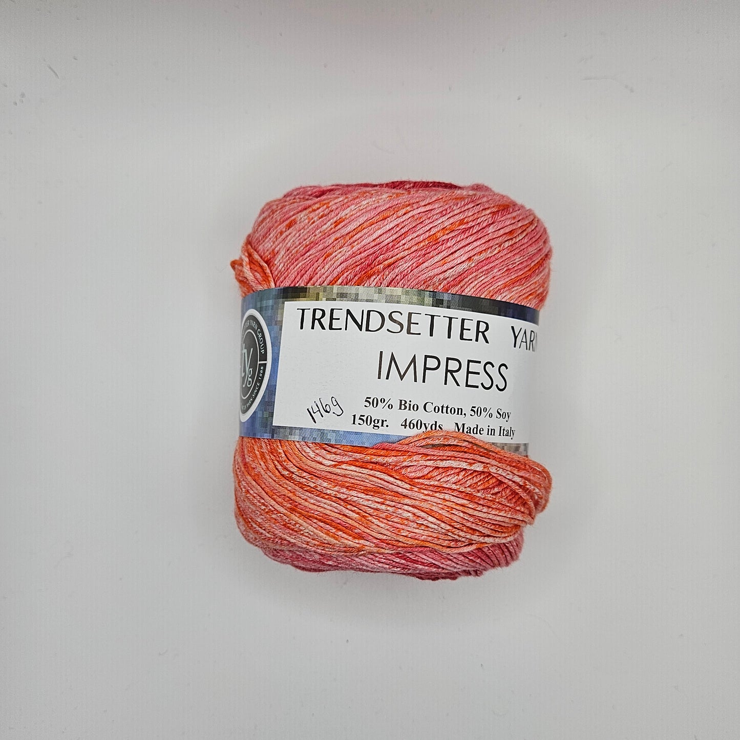 Impress Yarn by Trendsetter Yarns, Very Strawberry, Discontinued,