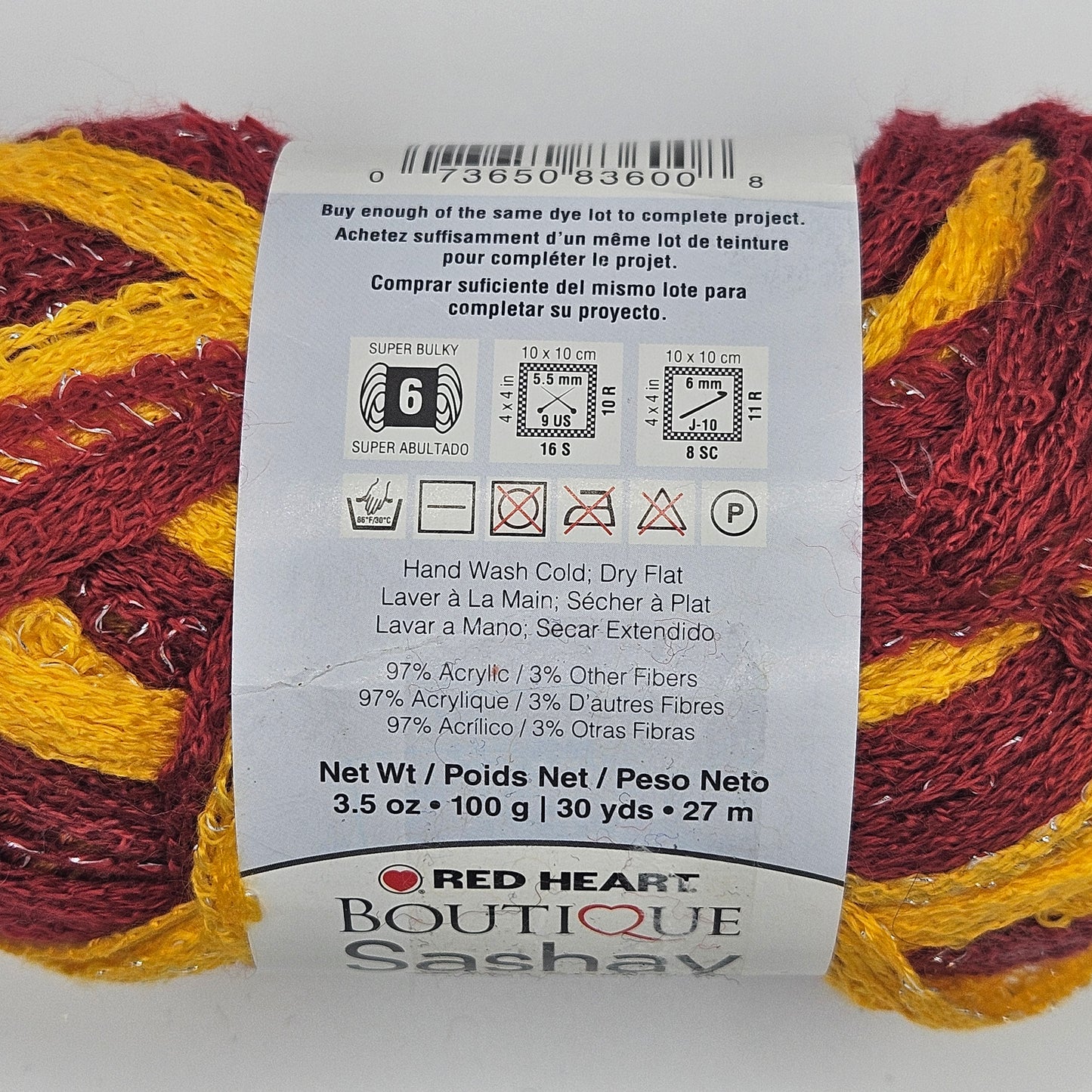 RED HEART BOUTIQUE Sashay Scarf Yarn - Super Bulky, various colors available