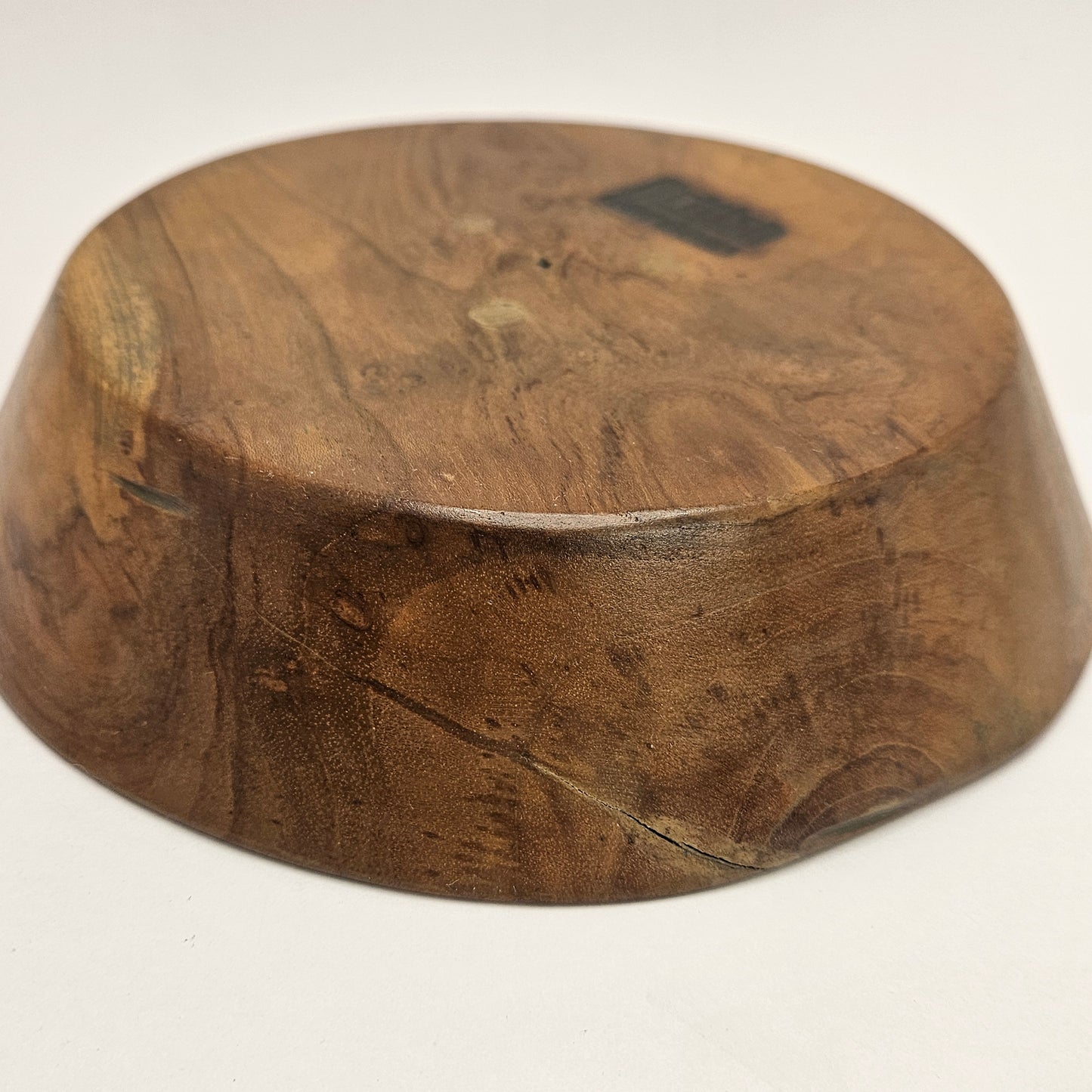 Vintage British Gardens teak bowl, 8 inch bowl