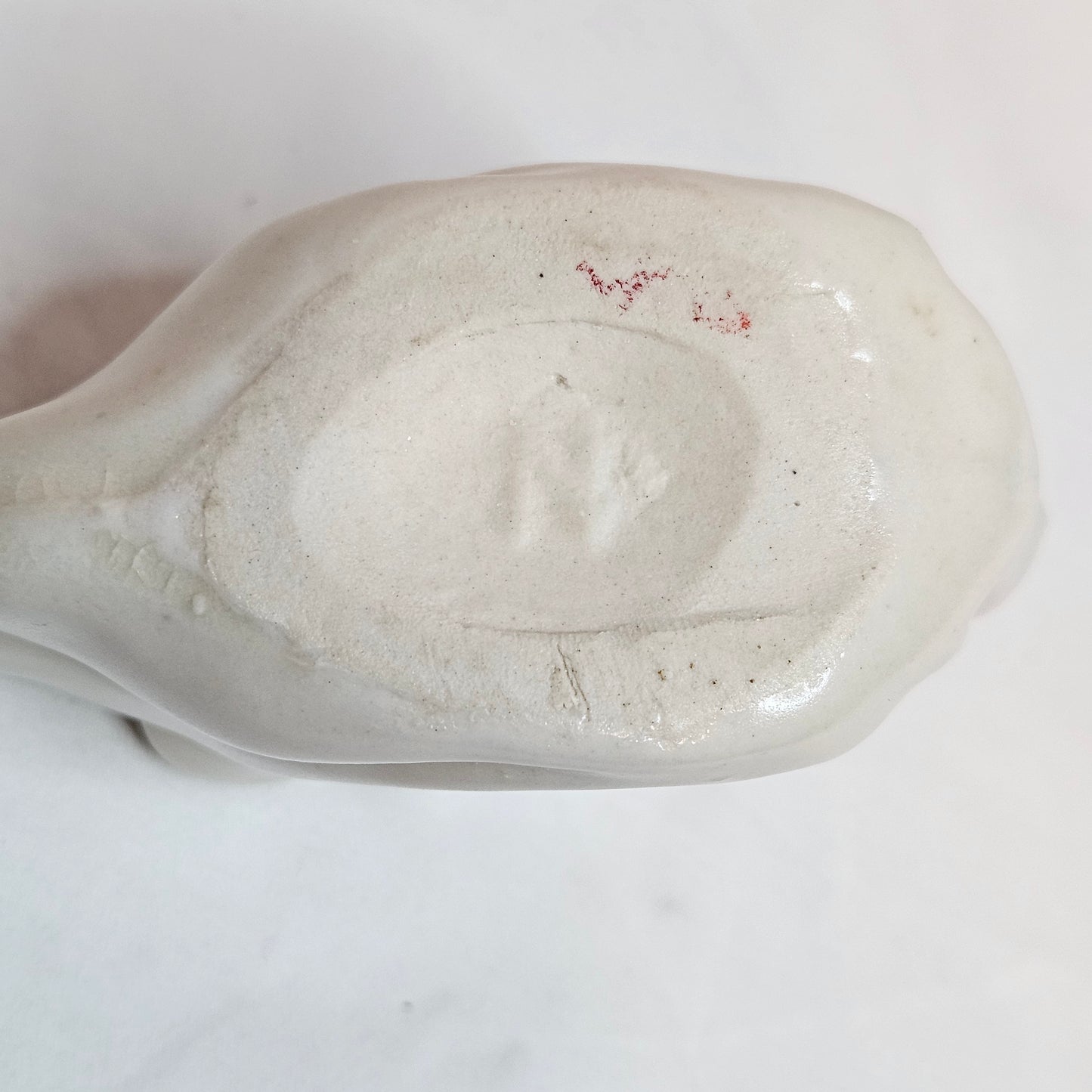 Vintage Niloak Pottery shell vase, ivory