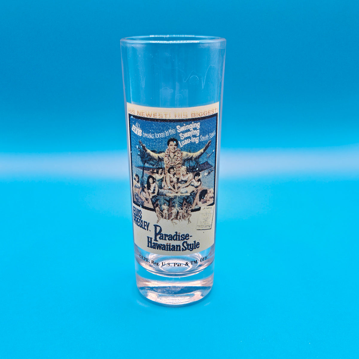 Elvis Presley tall shot glasses, various styles