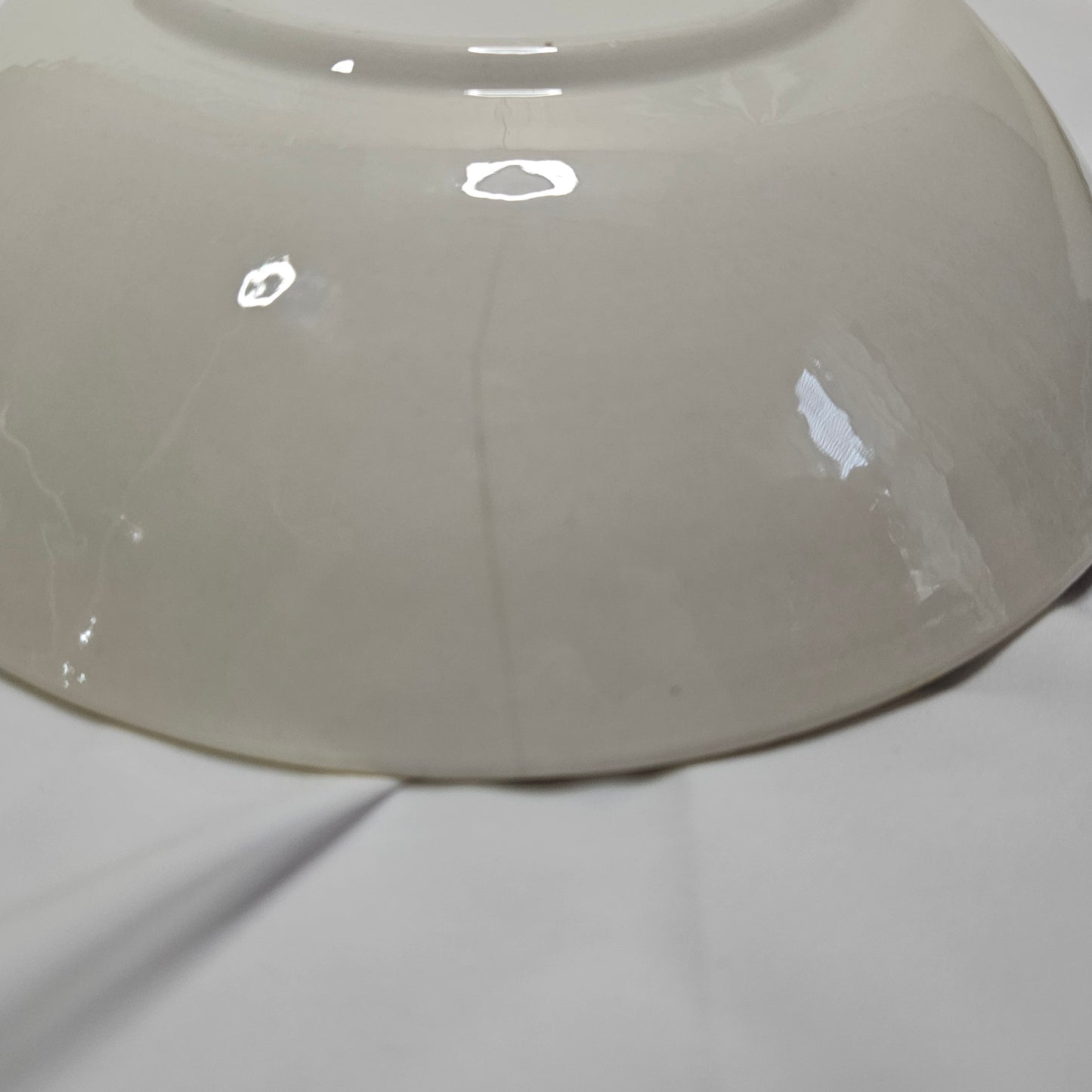 Royal China Cavalier Ironstone, Damsel pattern, two 9" yellow floral serving bowls