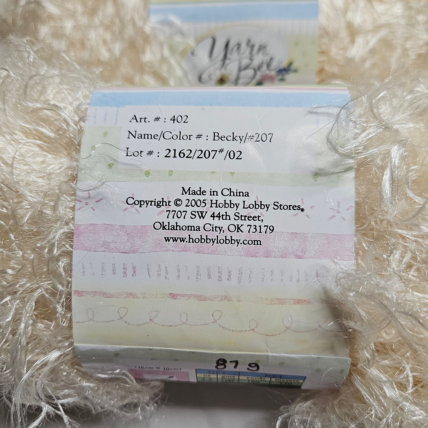Yarn Bee Dream Girl Nylon Yarn, Becky, lot of 2.75 skeins