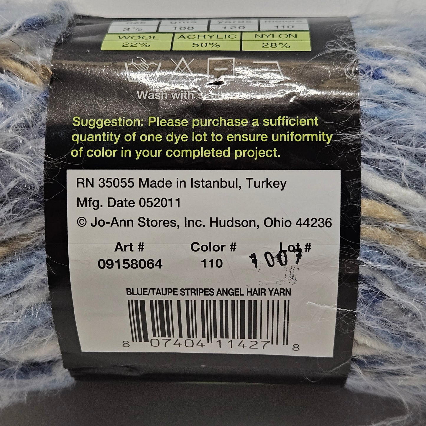 Sensations Angel Hair Stripes bulky yarn
