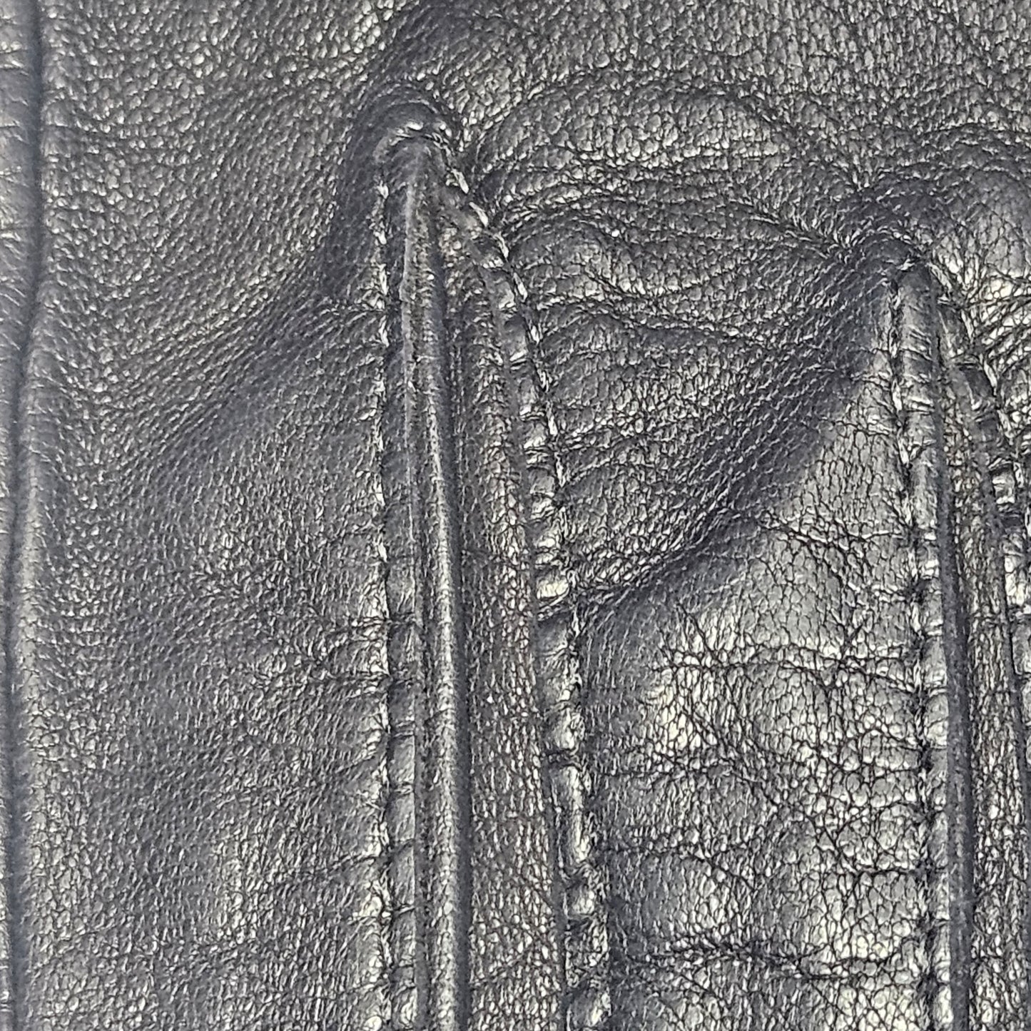 Vintage women's black leather gloves, Grandoe, size 7