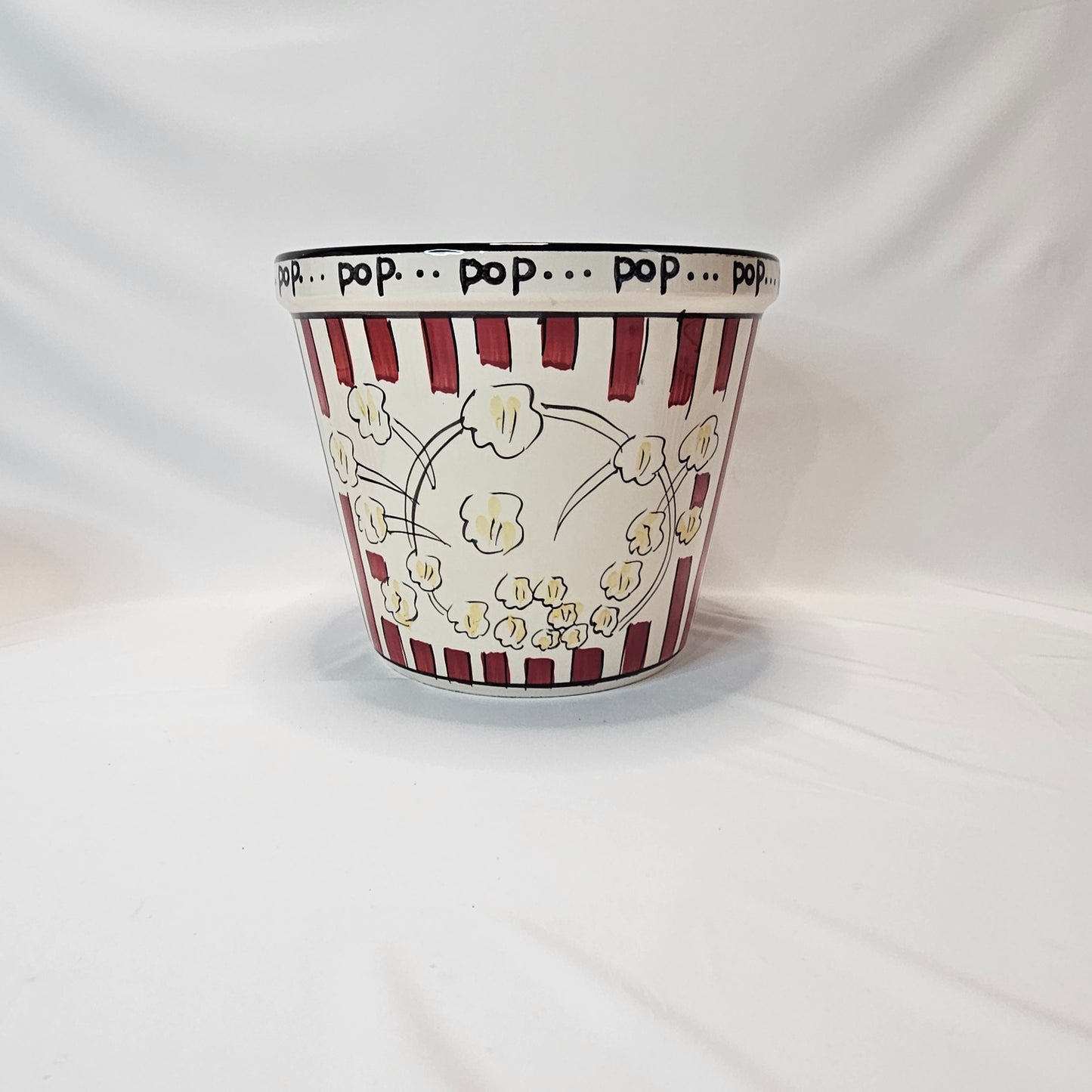 Popcorn Bowl Set, 1 large and 3 small ceramic bowls, Kitchen Prep 101, Tabletops Unlimited