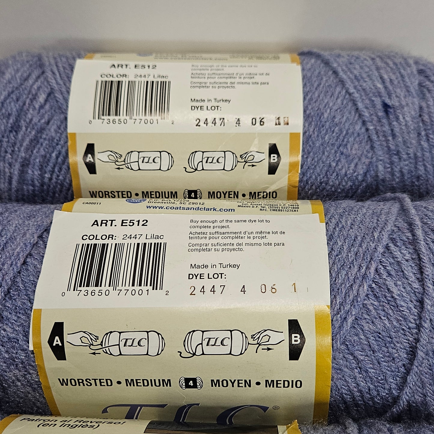 TLC Heathers Yarn in Lilac