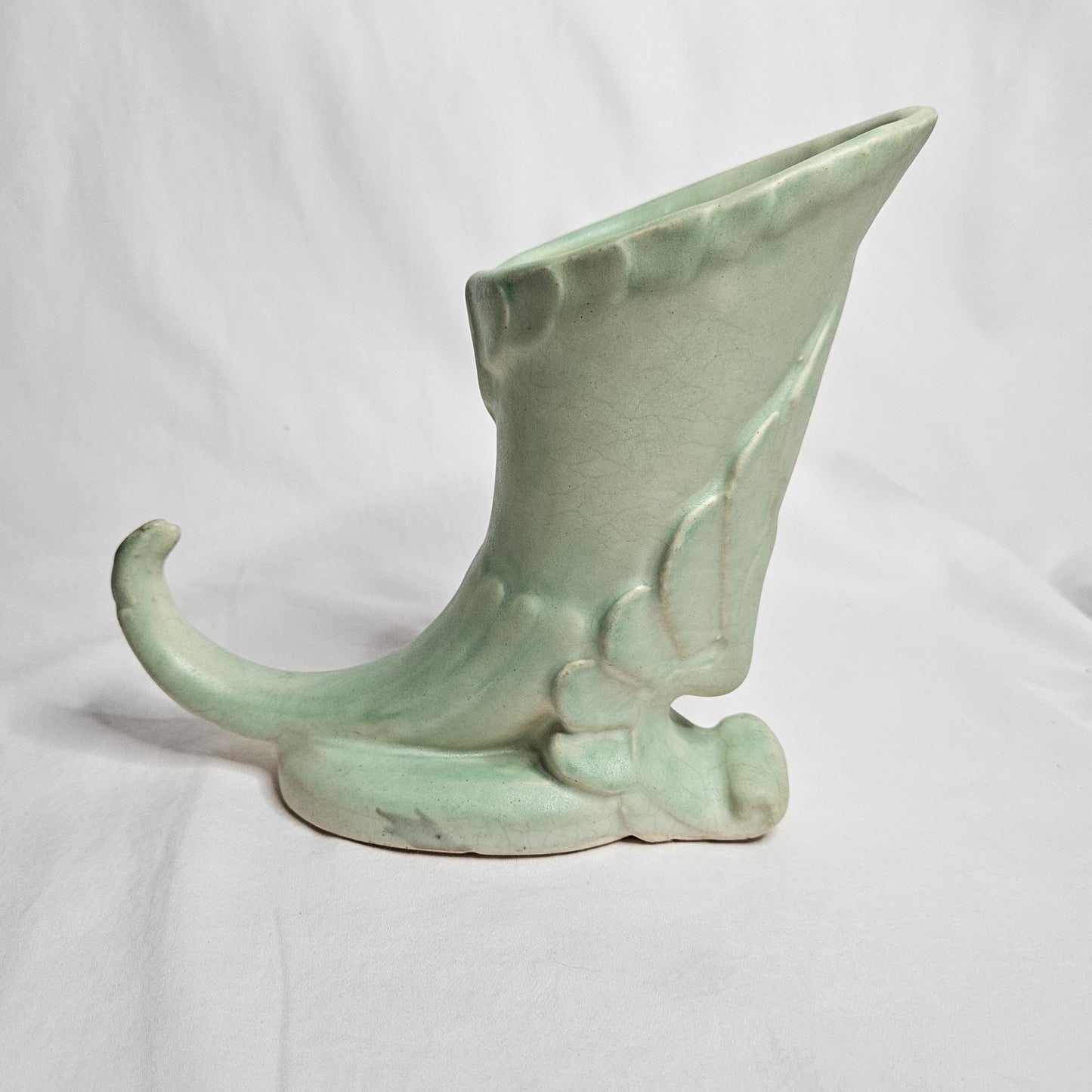 Vintage Niloak Cornucopia vase, 7" tall,