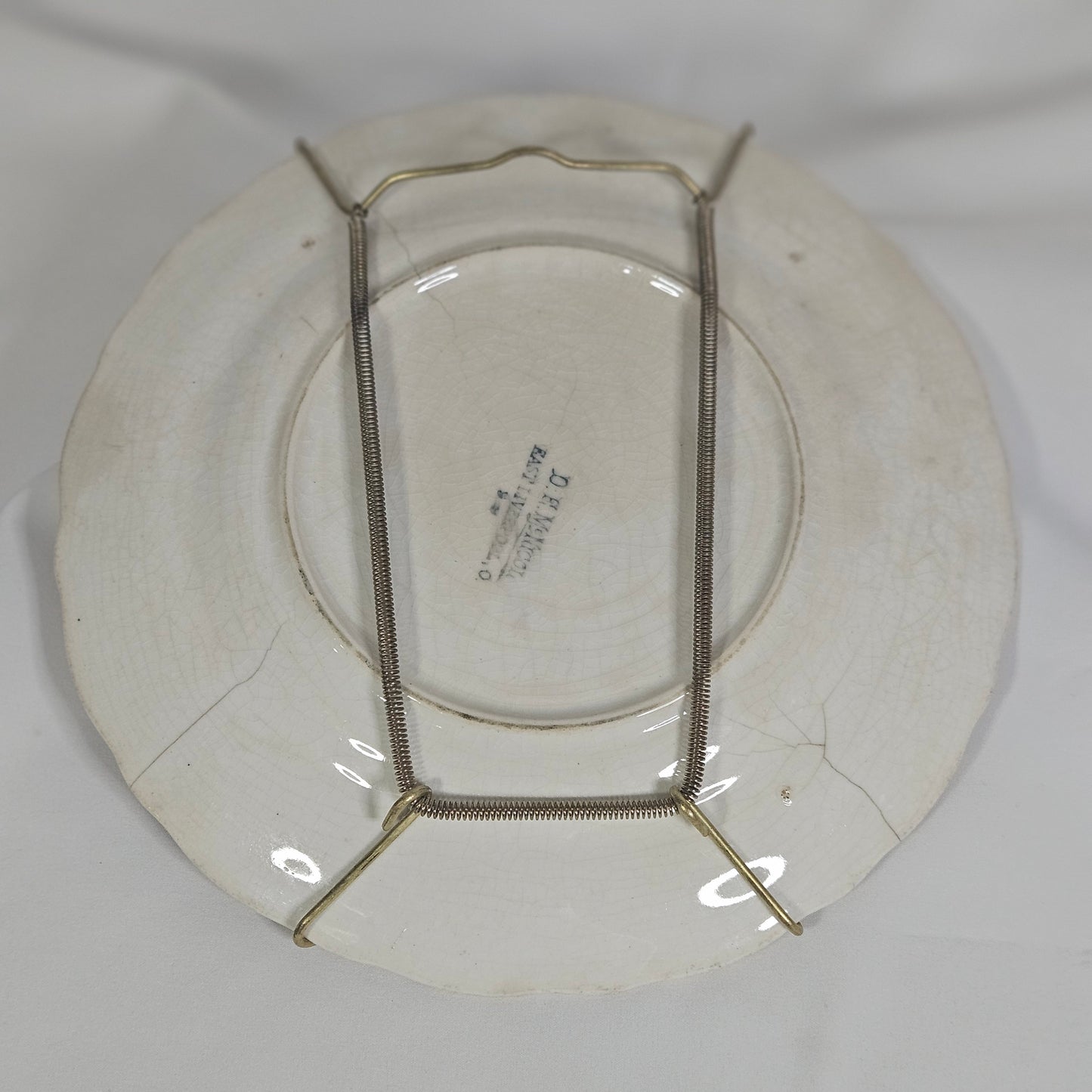 Antique 1920 World War 1 Victory calendar plate, D.E. McNicol, East Liverpool