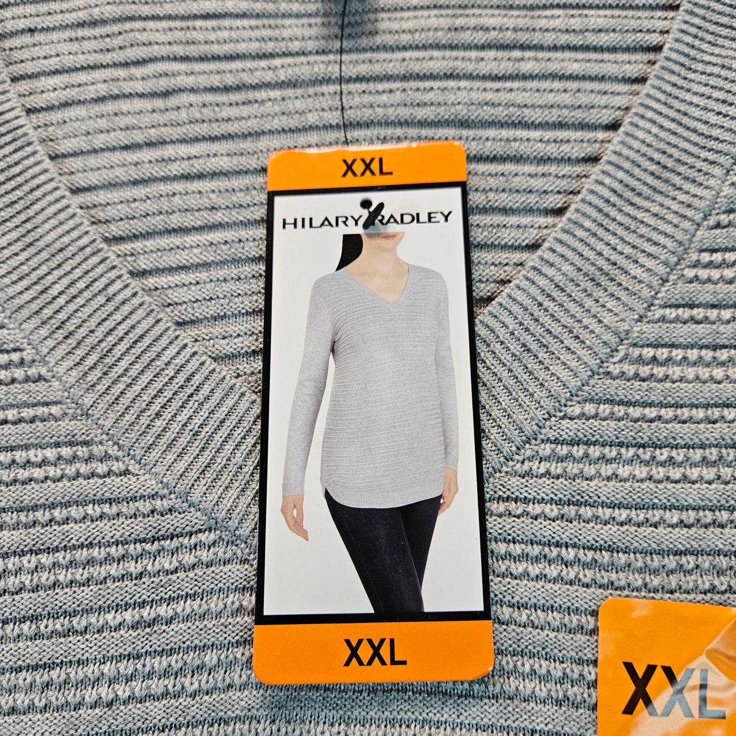 Hilary Radley women's knit tunic, NWT, Heathered Grey, XXL