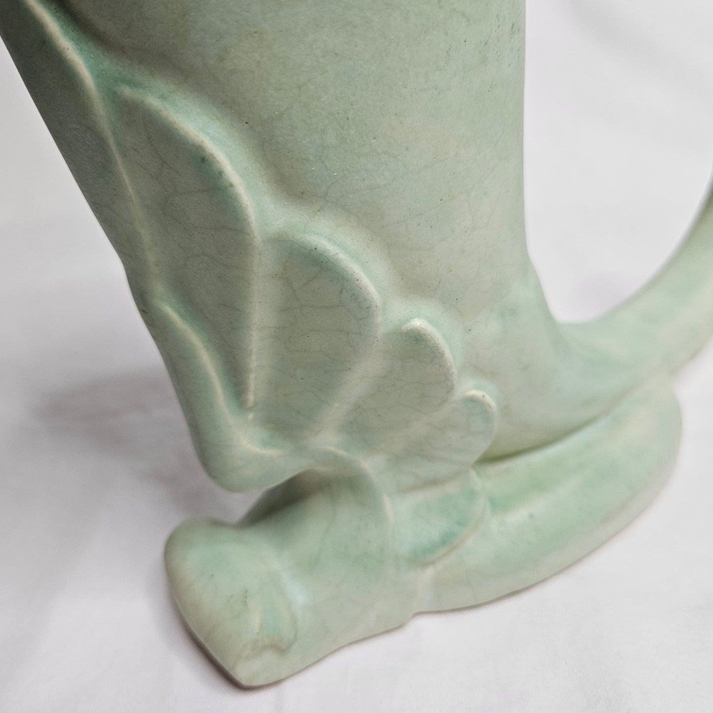 Vintage Niloak Cornucopia vase, 7" tall,