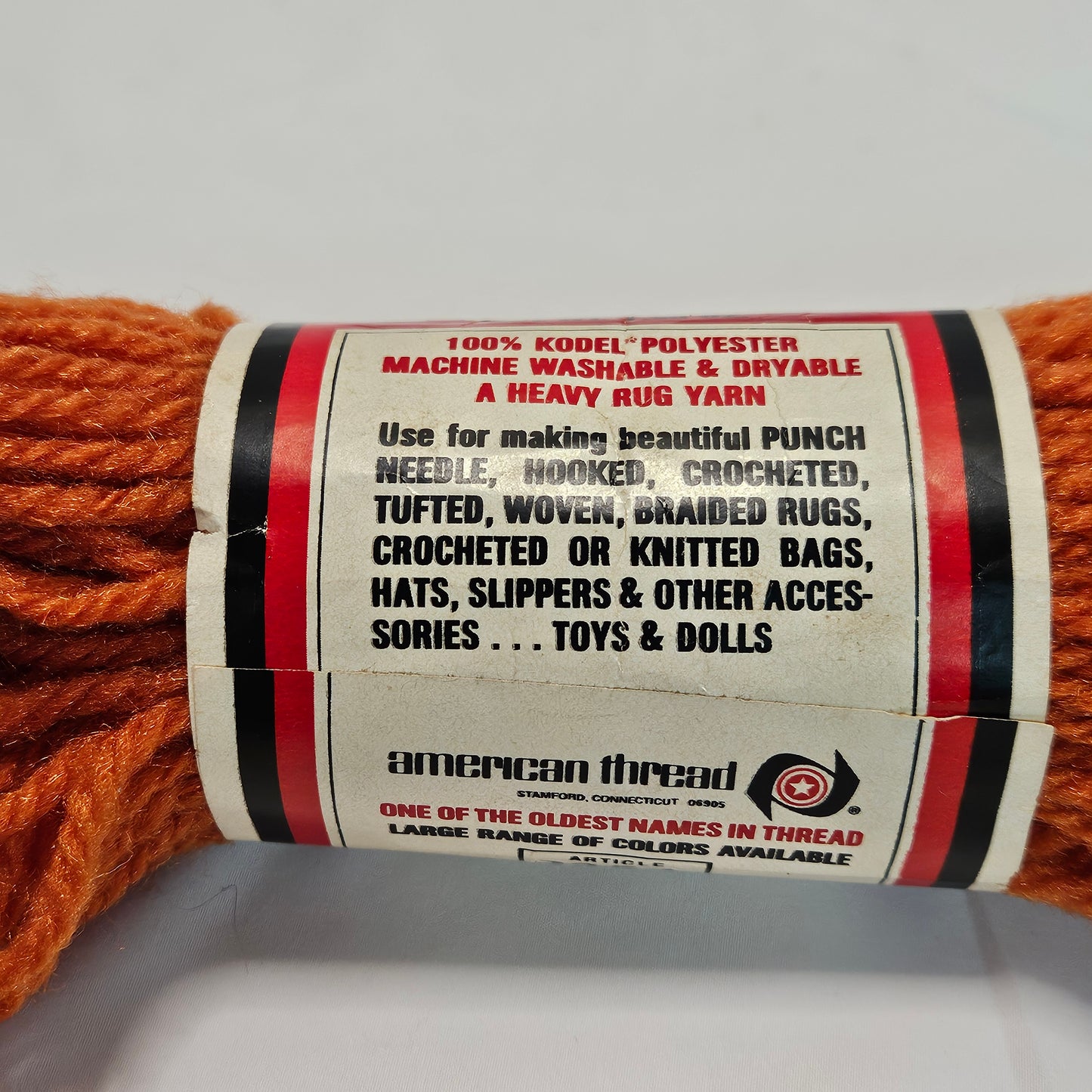 Vintage Aunt Lydia's Heavy Rug Yarn, various colors, lot of 6 skeins