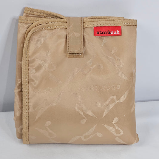 storksak travel changing pad, tan, water resistant, 14 x 23 inches