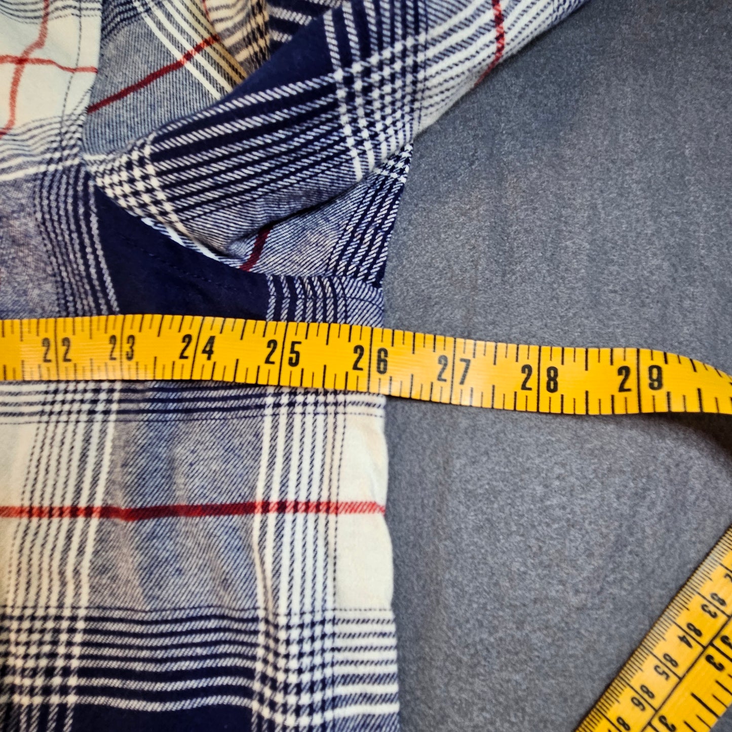 Natural Reflections blue plaid flannel long-sleeve shirt, 1X