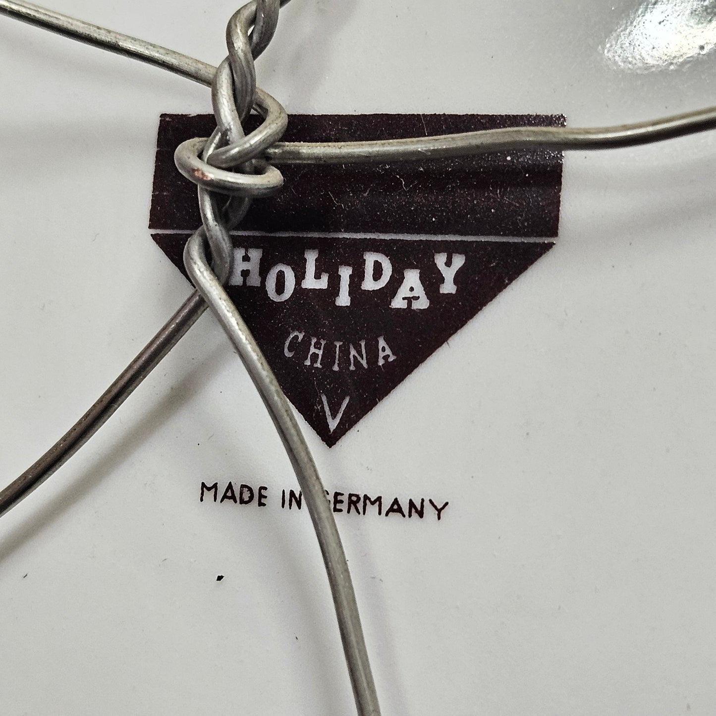 Vintage, handpainted 10" plate, signed by artist Coibion, Holiday China, Germany