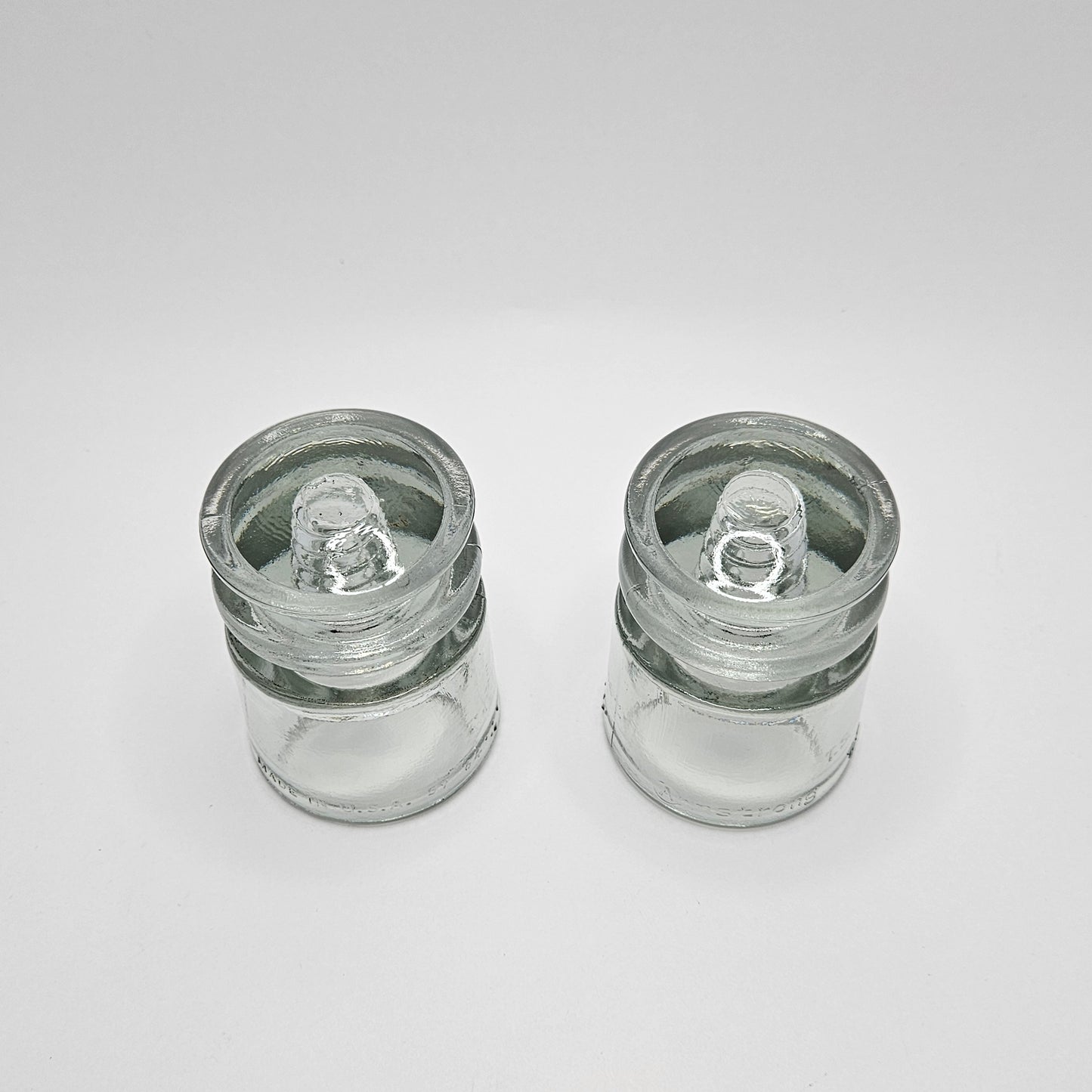 Armstrong Clear Glass Insulator TS 59 64 - 2 insulators