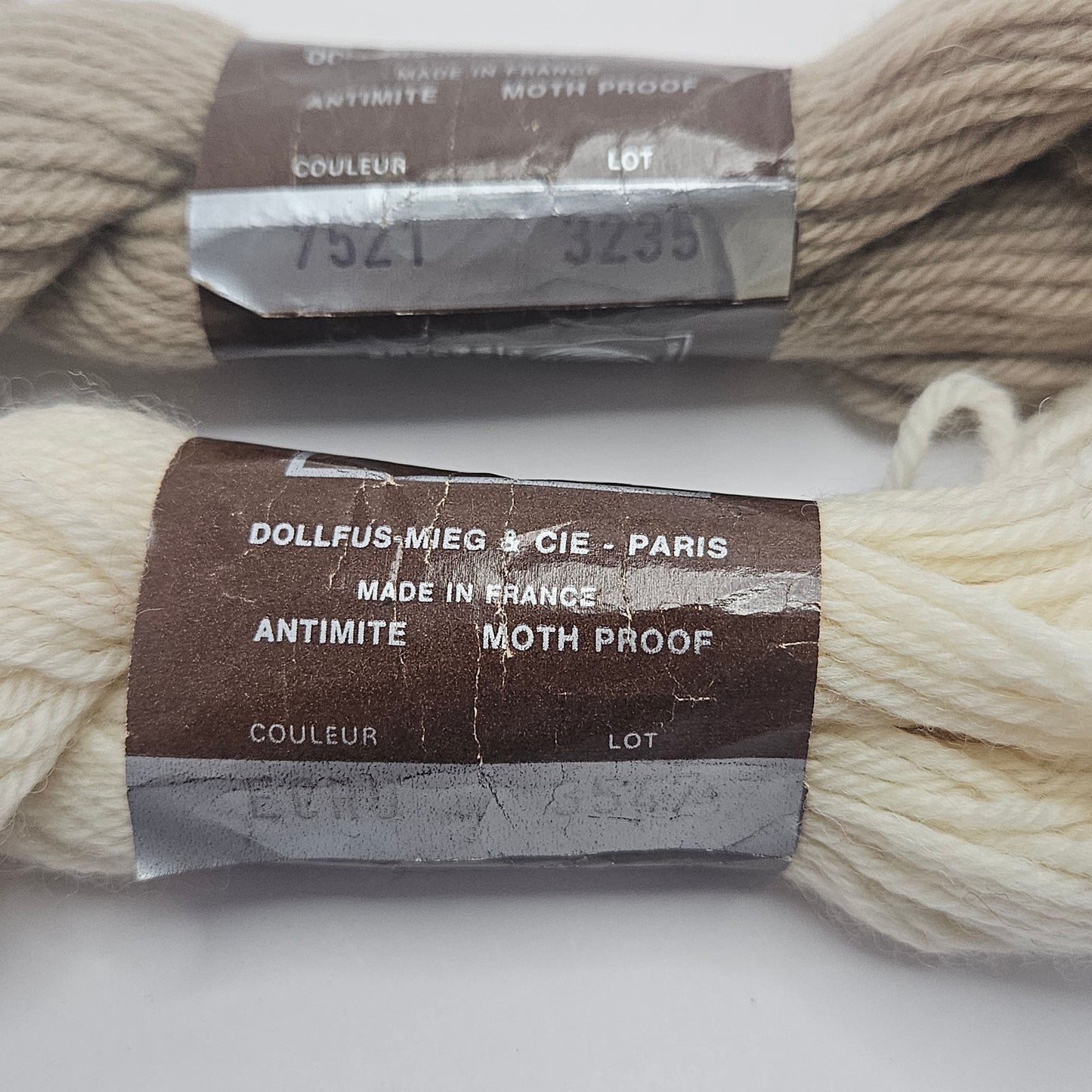 Laine Colbert DMC Tapestry Wool, 5 skeins of misc colors, 100%  virgin wool