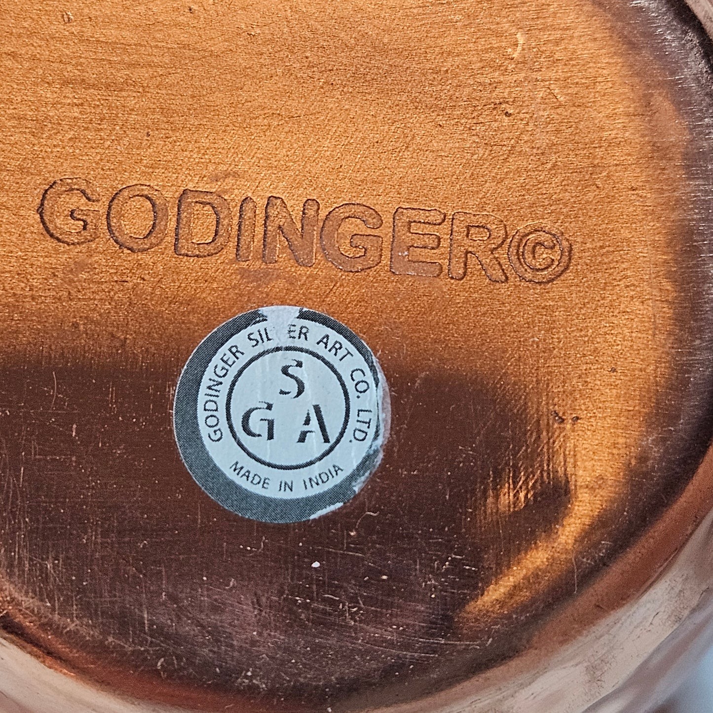 Godinger Hammered Copper Moscow Mule Mugs, set of 3