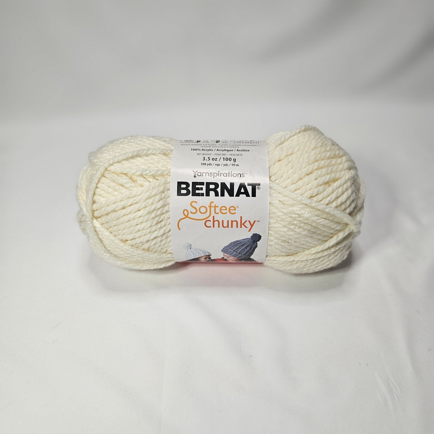 Bernat Softee Chunky yarn, Natural, 6 bulky