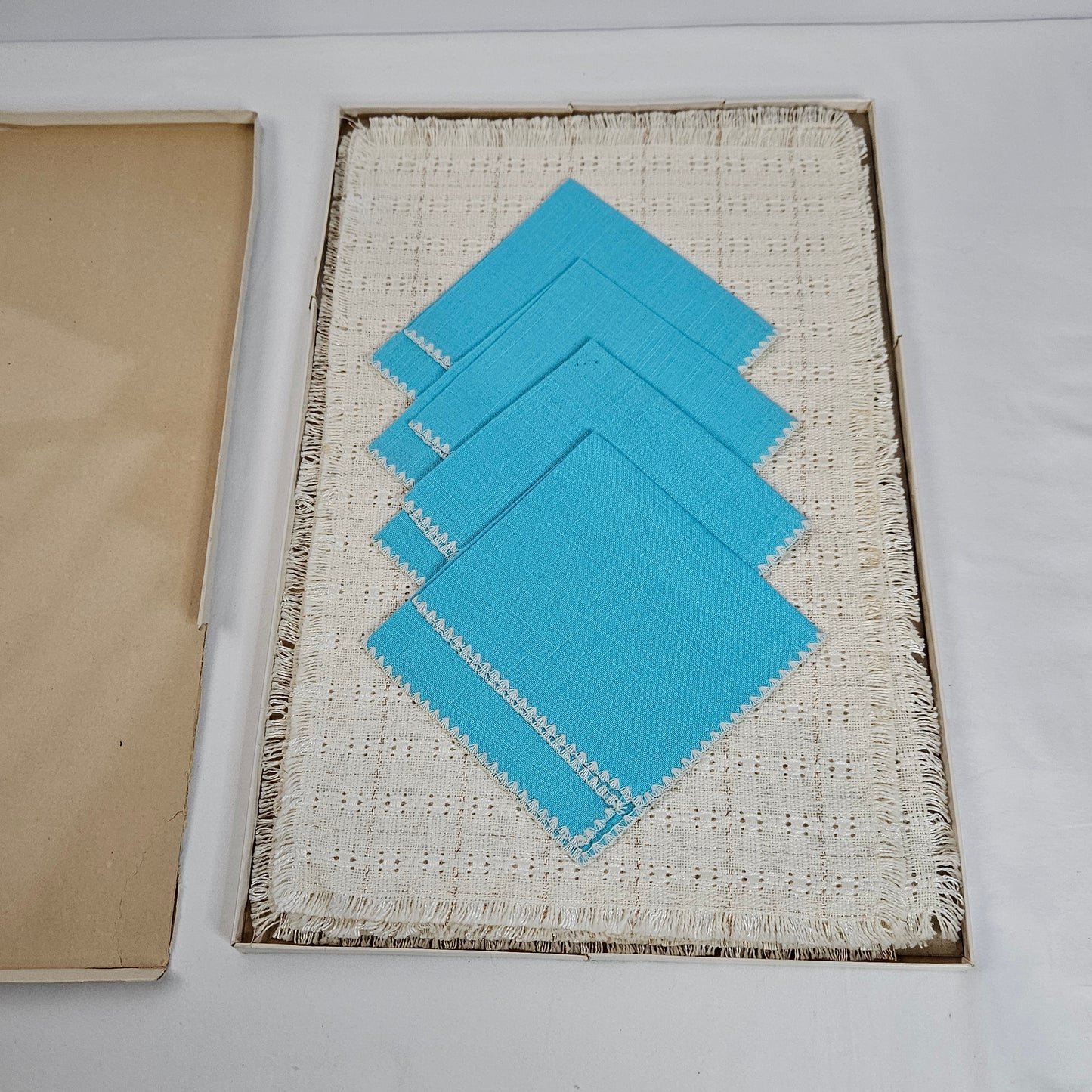 Vintage A Progress Creation Placemat and Napkin set
