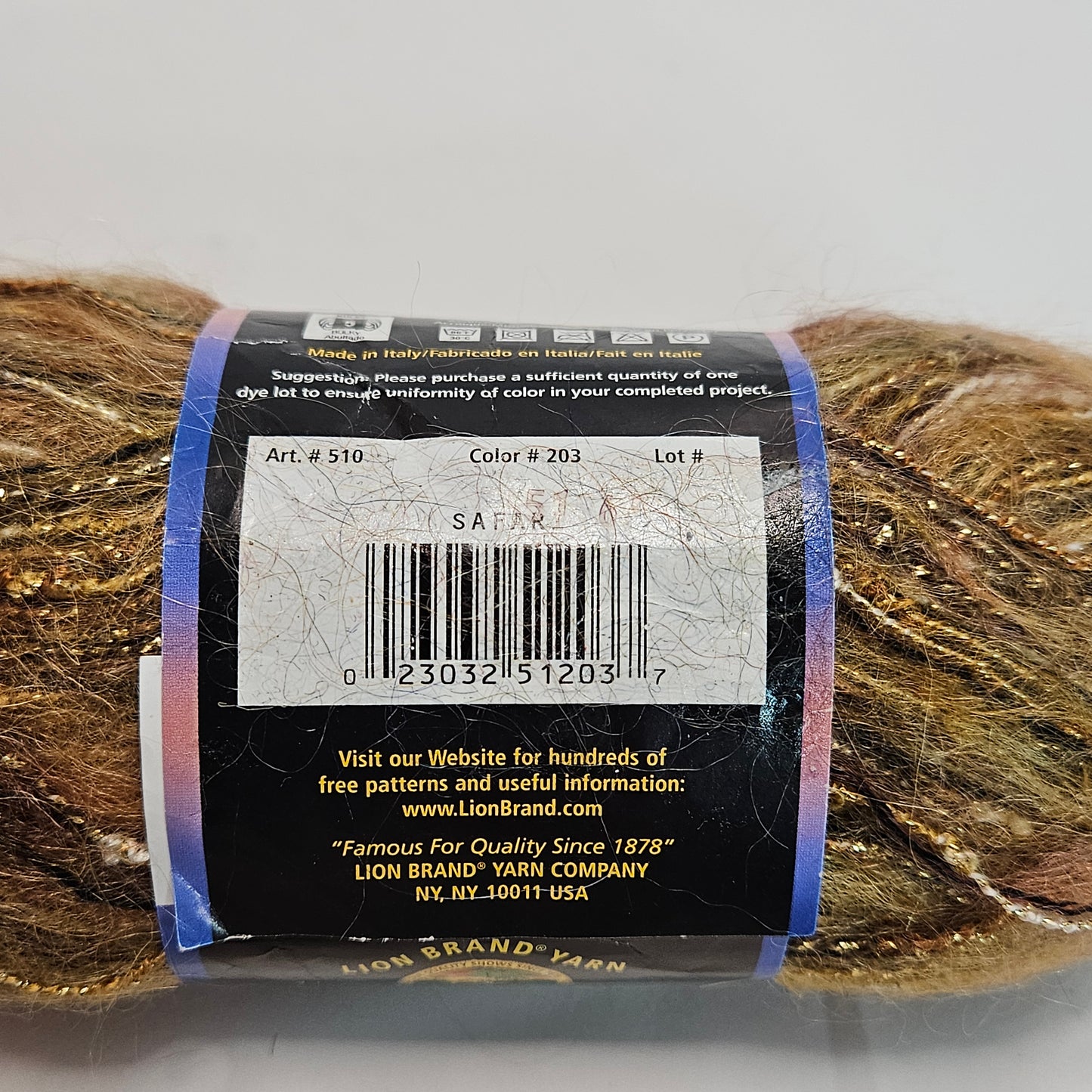 Moonlight Mohair, Lion Brand,various colors, Mohair blend yarn