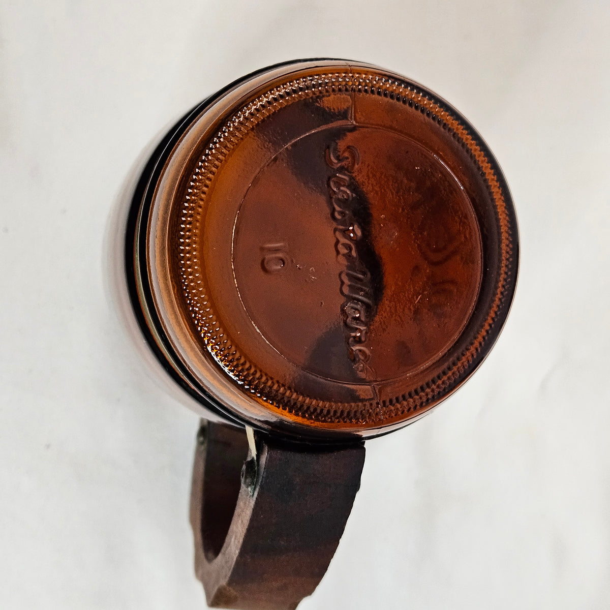 Vintage SiestaWare brown glass mugs, wooden handles, mix and match