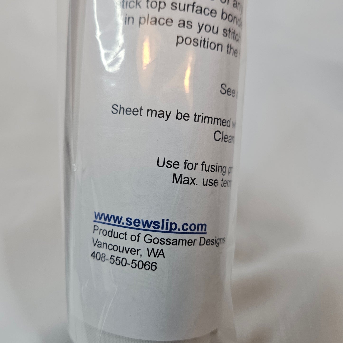 Sew Slip for free motion stitching by Gossamer Designs