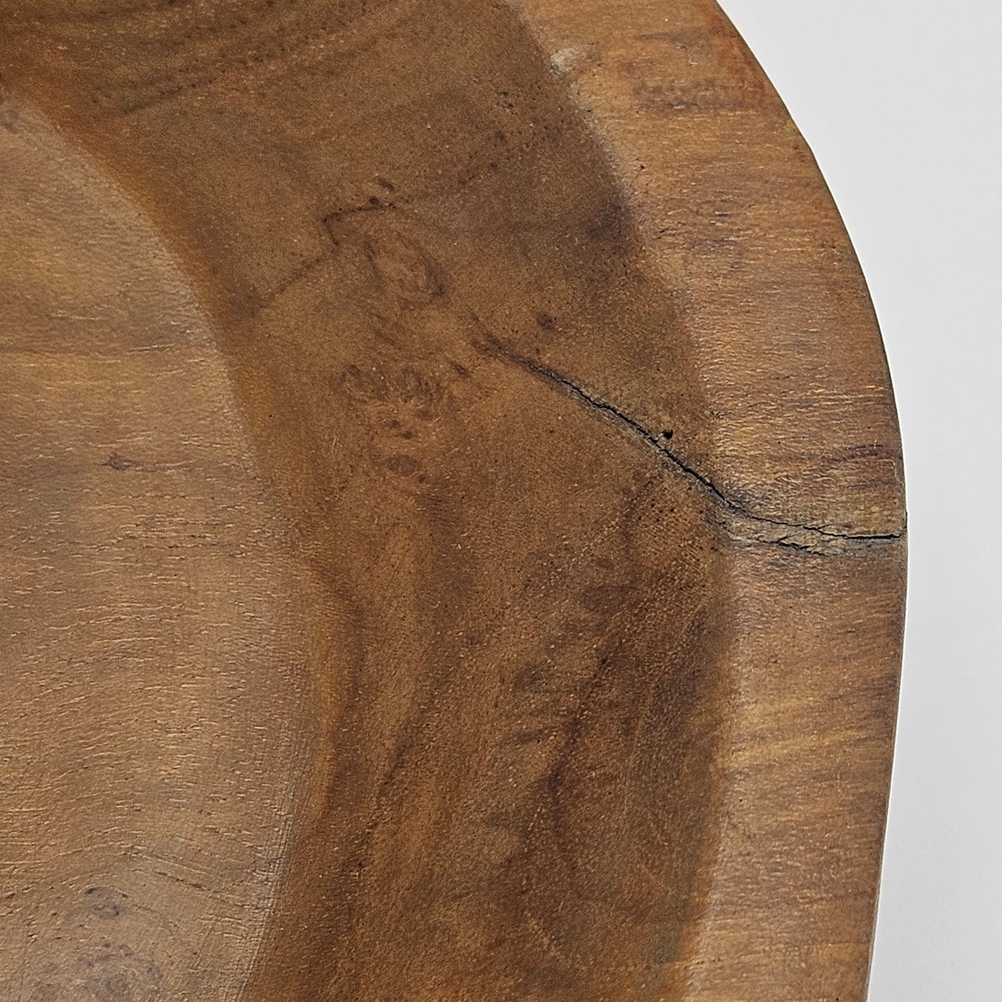 Vintage British Gardens teak bowl, 8 inch bowl